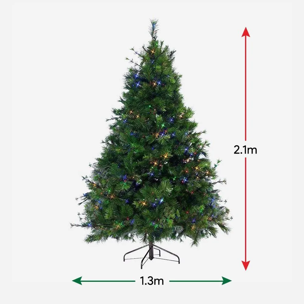 Pre-Lit Natural Royal Pine - Multicolour 7ft (2.1m)