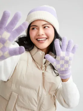 "The Mia" Touchscreen Gloves, Lilac │ Winter Outerwear │ Style House Design Studio