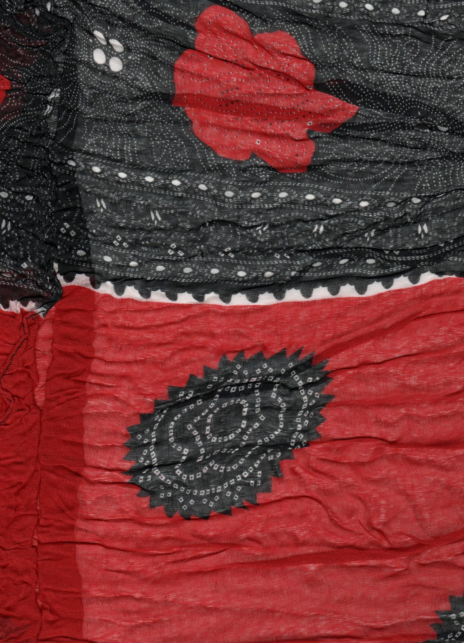 Rapti Stamped Crinkle Scarf