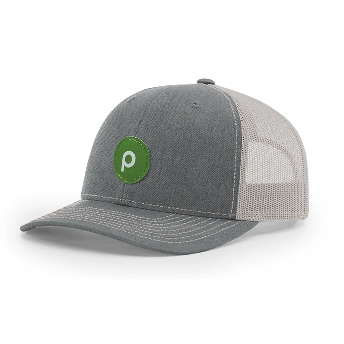 Richardson 112 Heather Grey/Lt. Grey Trucker Cap