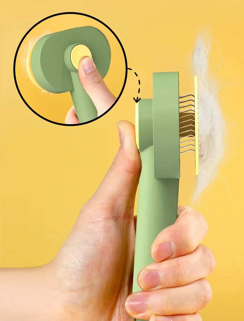 Self-Cleaning Pet Grooming Brush