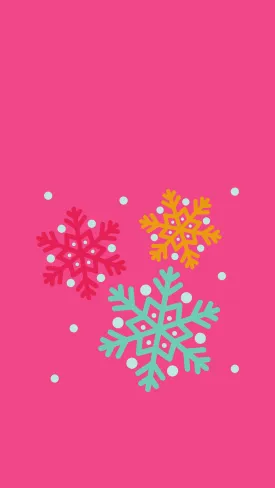 Snowflakes- Phone Wallpaper Freebie