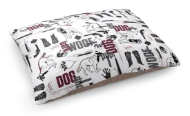 The Walking Dead Dog Pattern Pet Bed