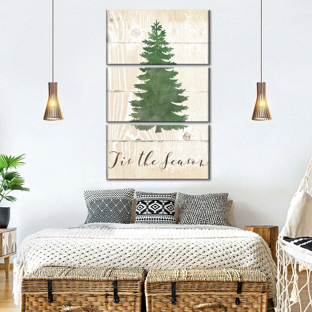 'Tis The Season Pine Wall Art