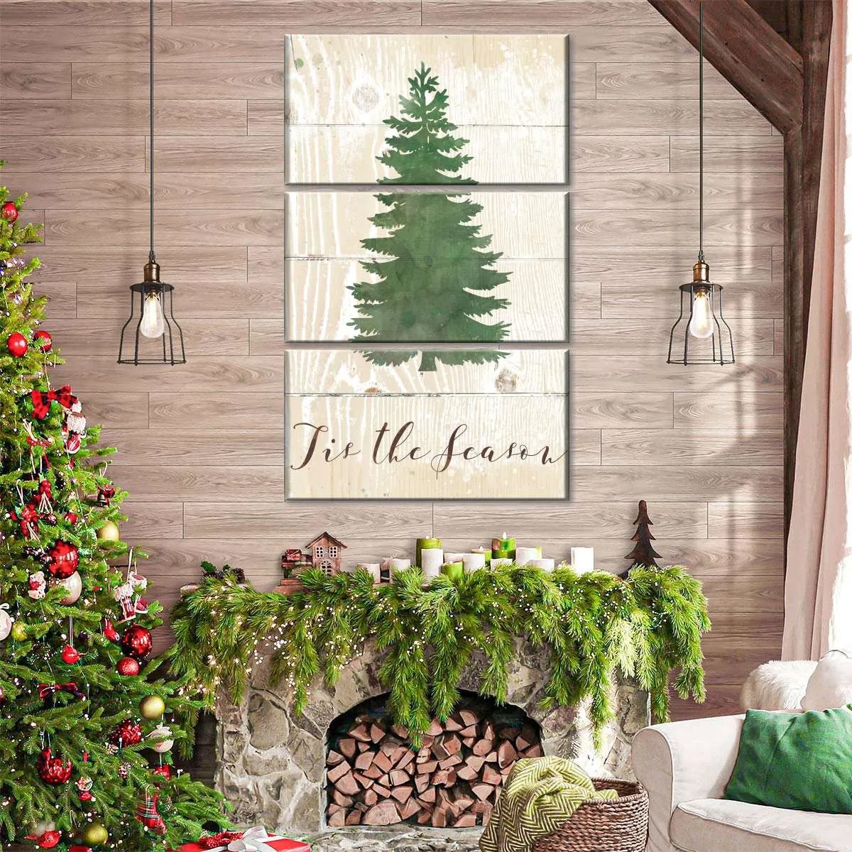 'Tis The Season Pine Wall Art