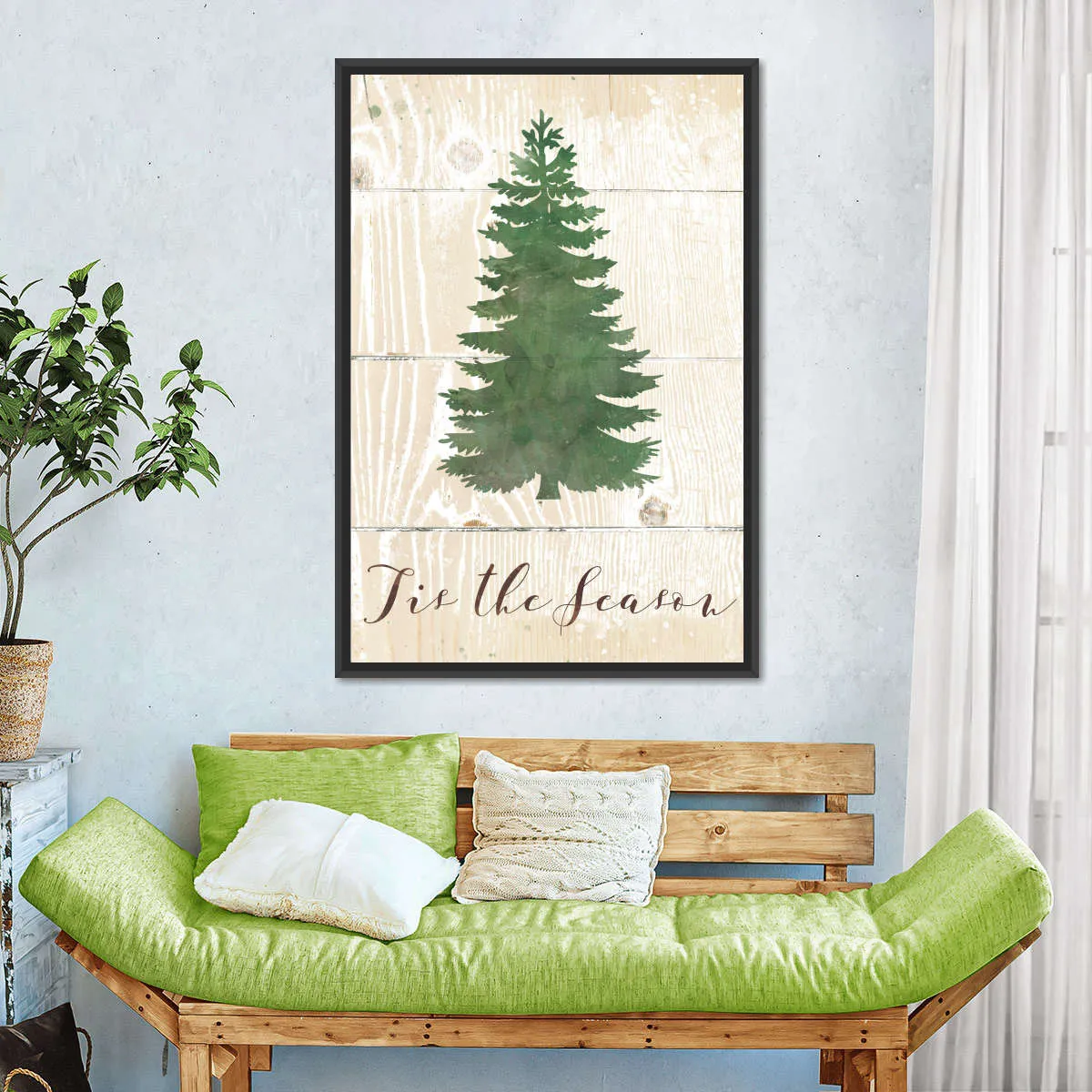 'Tis The Season Pine Wall Art