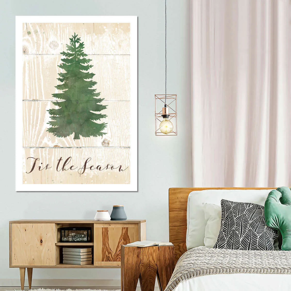 'Tis The Season Pine Wall Art