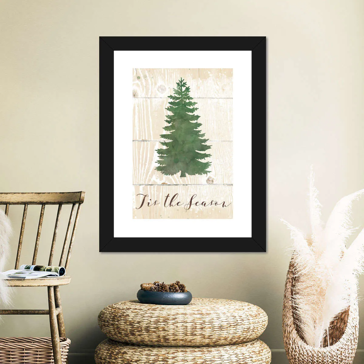 'Tis The Season Pine Wall Art