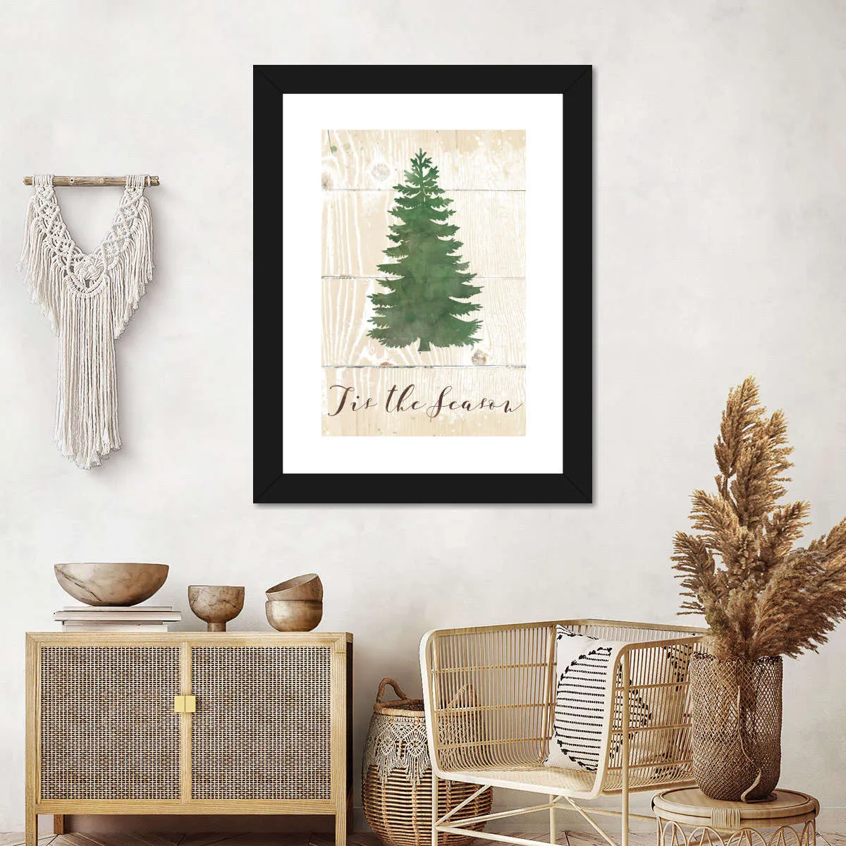 'Tis The Season Pine Wall Art