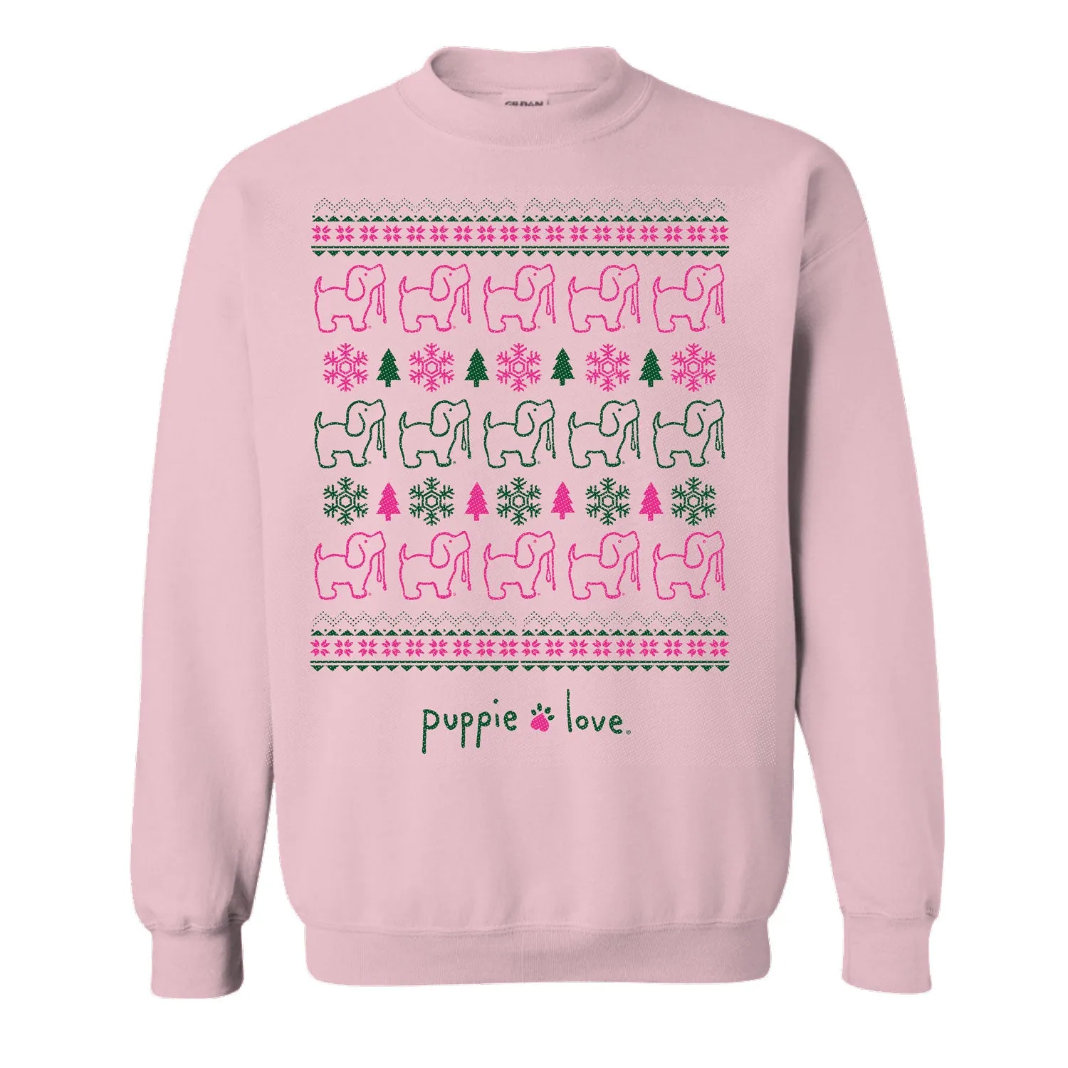 UGLY CHRISTMAS SWEATER, LIGHT PINK